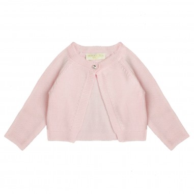 Monnalisa cardigan lana rosa per bambina by Monnalisa 732801pink
