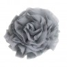 spilla fiore tulle grigio by Caffè d'orzo