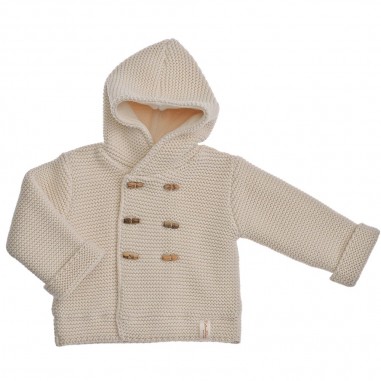 Natura Pura Knitted hooded baby jacket BB13207-ec-naturapuraco