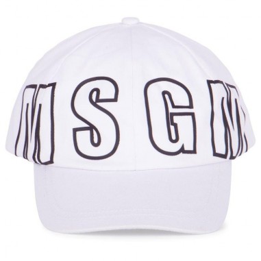 MSGM CAP JUNIOR UNISEX Bianco - MSGM Kids MS028799001-Bi-MSGM22