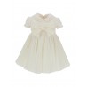 FLAKE DRESS Velvet Cream -  Monnalisa