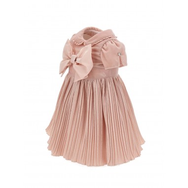 Monnalisa FLAKE DRESS Velvet Pink -  Monnalisa 7309020803-0092-Rs-monnalisa2223