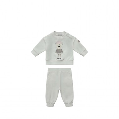 Moncler KNITWEAR CLOTHING ENSEMBLE White - Moncler Kids I29518M00017-034-Bi-moncler2324