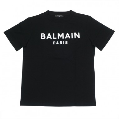 Balmain Kids T-SHIRT/TOP black/white - Balmain BT8Q71Z0116-930BC-Ne-Balmain2324