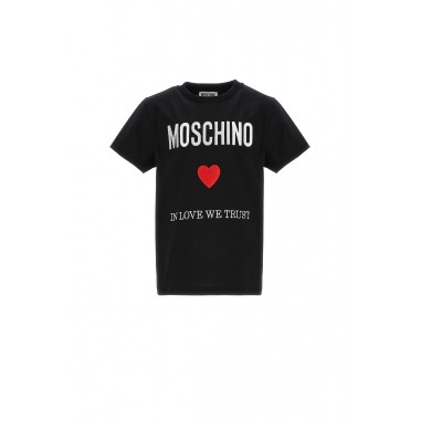 Moschino Kids T-SHIRT BLACK - MOSCHINO KIDS HOM04KLAA22 60100 -Ne-moschino24