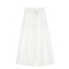 TROUSERS COCKTAIL CREPE STRETCH HANDS SILK CREAM - MONNALISA