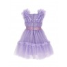 SILK TULLE HAND TIME PARTY DRESS WISTERIA - MONNALISA