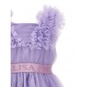 SILK TULLE HAND TIME PARTY DRESS WISTERIA - MONNALISA