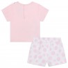 COMPLETO JERSEY T-SHIRT+SHORTS ROSA  BIANCO - LITTLE MARC JACOBS