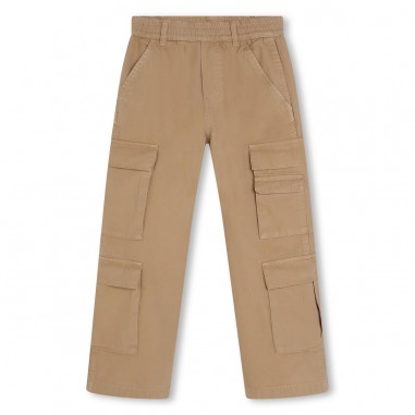 Little Marc Jacobs PANTALONE IN COTONE CON TASCONI BEIGE SCURO - LITTLE MARC JACOBS W60161291-Be-jacobs24