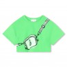 T-SHIRT CROPPED CON STAMPA BORSA TUCANO ANDINO - LITTLE MARC JACOBS