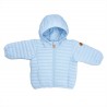 NO DOWN HOODIE JACKET 80GR SAVE THE DUCK OZONE BLUE - SAVE THE DUCK