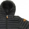 NO DOWN HOODIE JACKET 80GR SAVE THE DUCK BLACK - SAVE THE DUCK