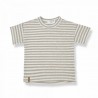 SHORT SLEEVE T-SHIRT WITH LINE BEIGE/IVORY - 1+ IN THE FAMILY